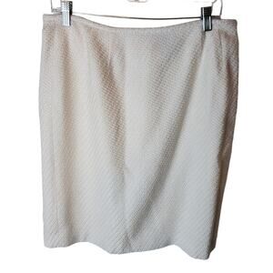 Kasper 12PETITE Lined Cream Skirt